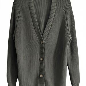 Belle by Kim Gravel Olive Green Knit Sweater